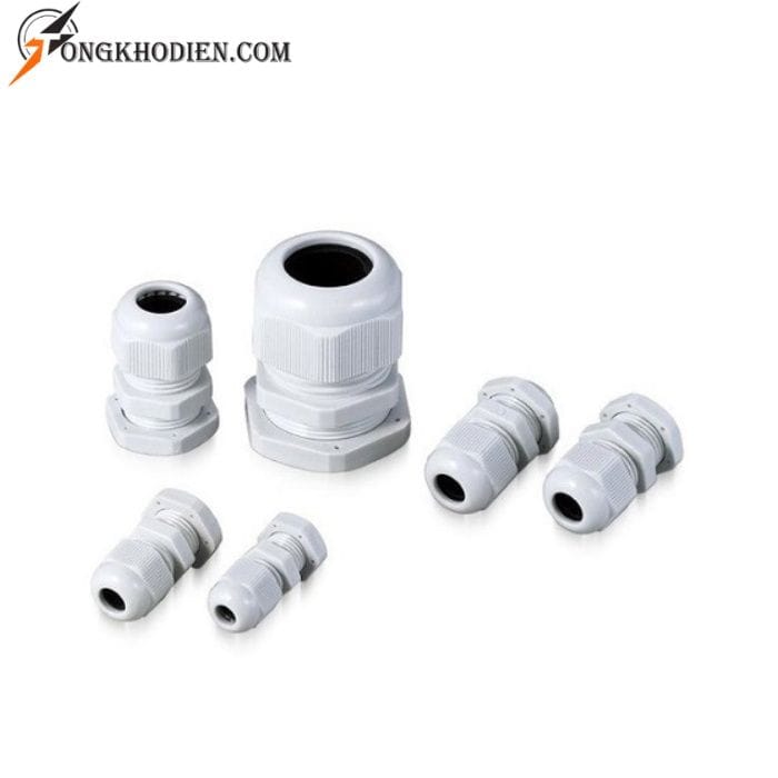 oc-siet-cap-nhua-pg29-phi-36 Ốc siết cáp nhựa PG29 phi 36 dùng cố định và bảo vệ cáp điện trong tủ điện, hộp điện.