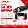 Cáp điện CADIVI CVV 0,6/1kV