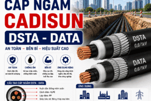 Cáp ngầm CADI-SUN DSTA / DATA chống thấm — giá sỉ