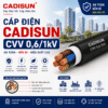Cáp điện CADI-SUN CVV 0,6/1kV — giá sỉ đại lý 1 Cáp điện CADI-SUN CXV 0,6/1kV tới 800mm²