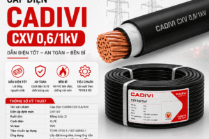 Cáp điện CADIVI CXV 0,6/1kV — giá sỉ cho đại lý