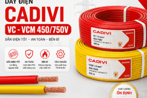 Dây điện CADIVI VC / VCm 450/750V — giá sỉ đại lý