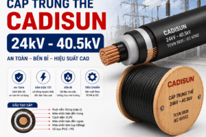 Cáp trung thế CADI-SUN 24kV – 40,5kV — giá dự án