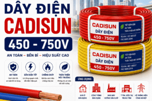 Dây điện CADI-SUN 450/750V — có bản chậm cháy FSN