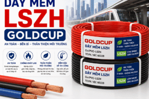 Dây LSZH Goldcup ít khói không halogen — giá sỉ