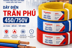 Dây điện Trần Phú 450/750V chính hãng — giá sỉ
